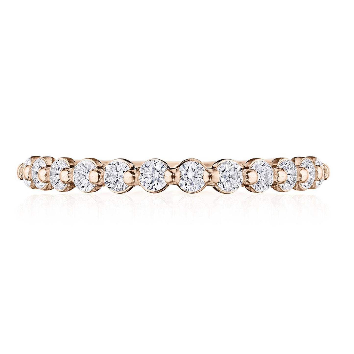 Round Diamond Wedding Band, 2mm