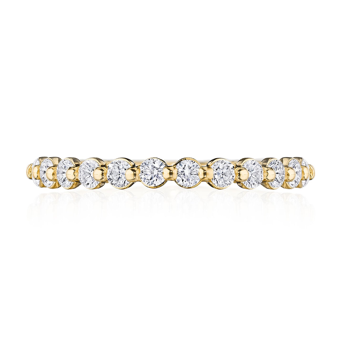 Round Diamond Wedding Band, 2mm
