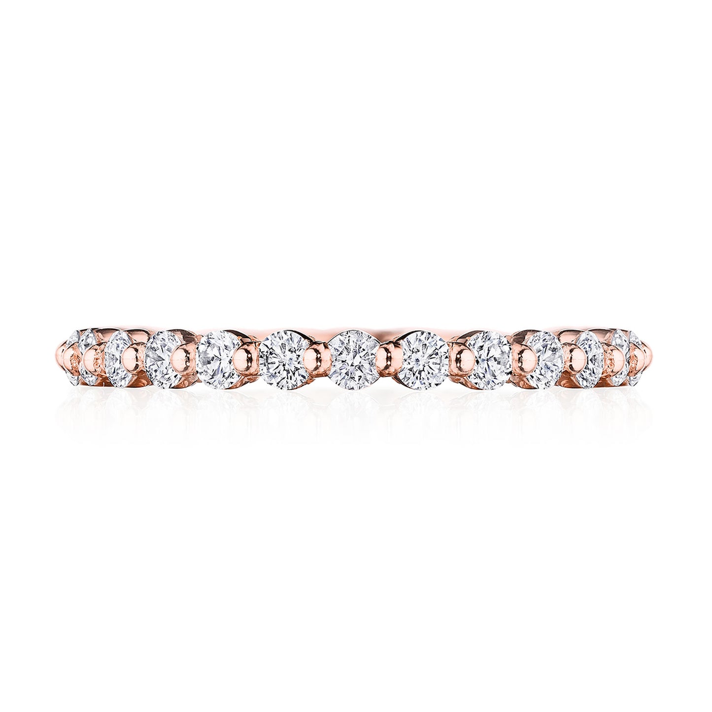 Round Diamond Wedding Band, 2mm