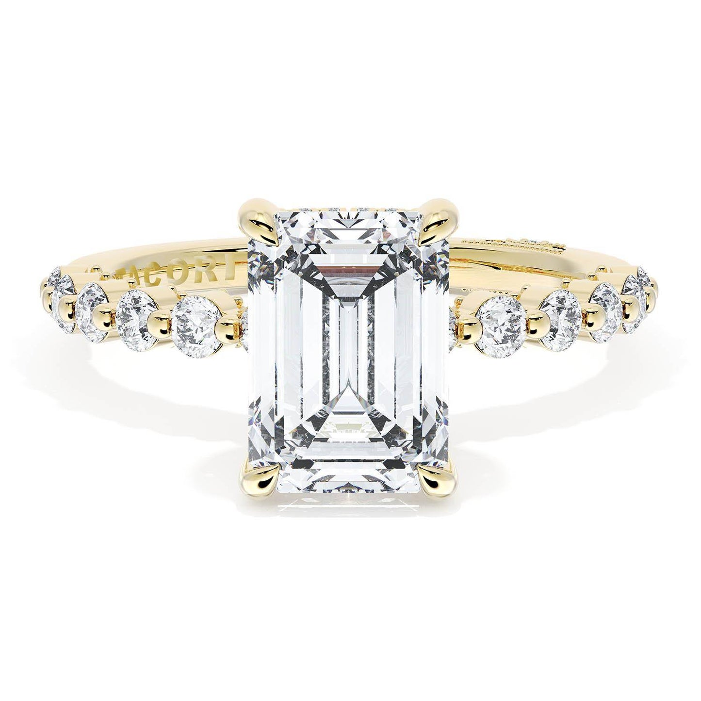 Emerald Solitaire Engagement Ring