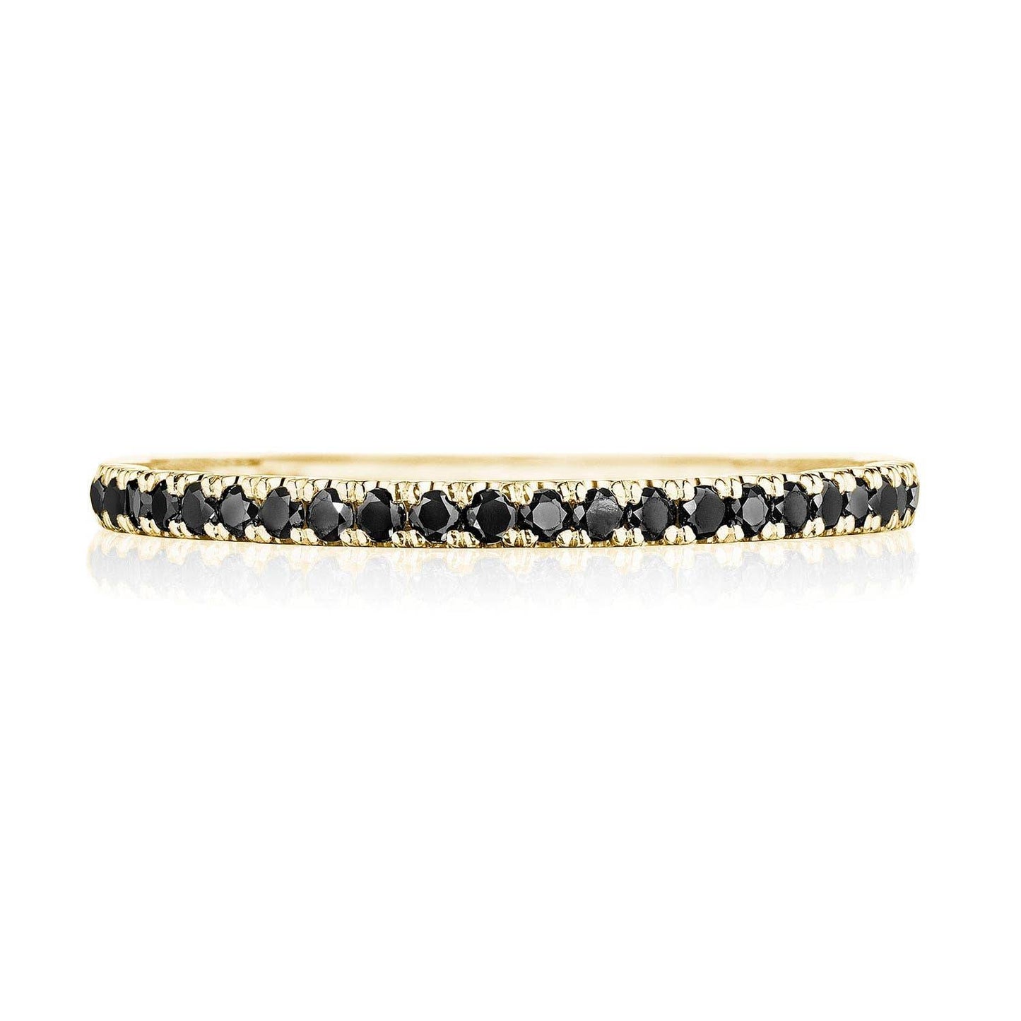 String of Black Diamonds Ring