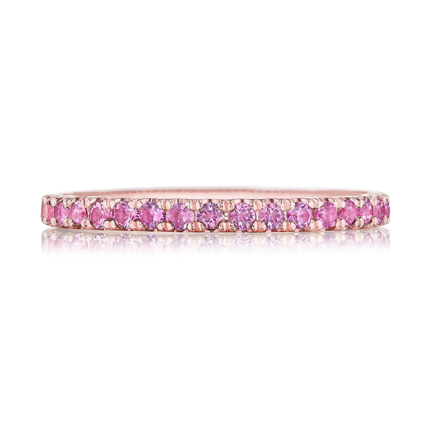 String of Pink Sapphires Ring