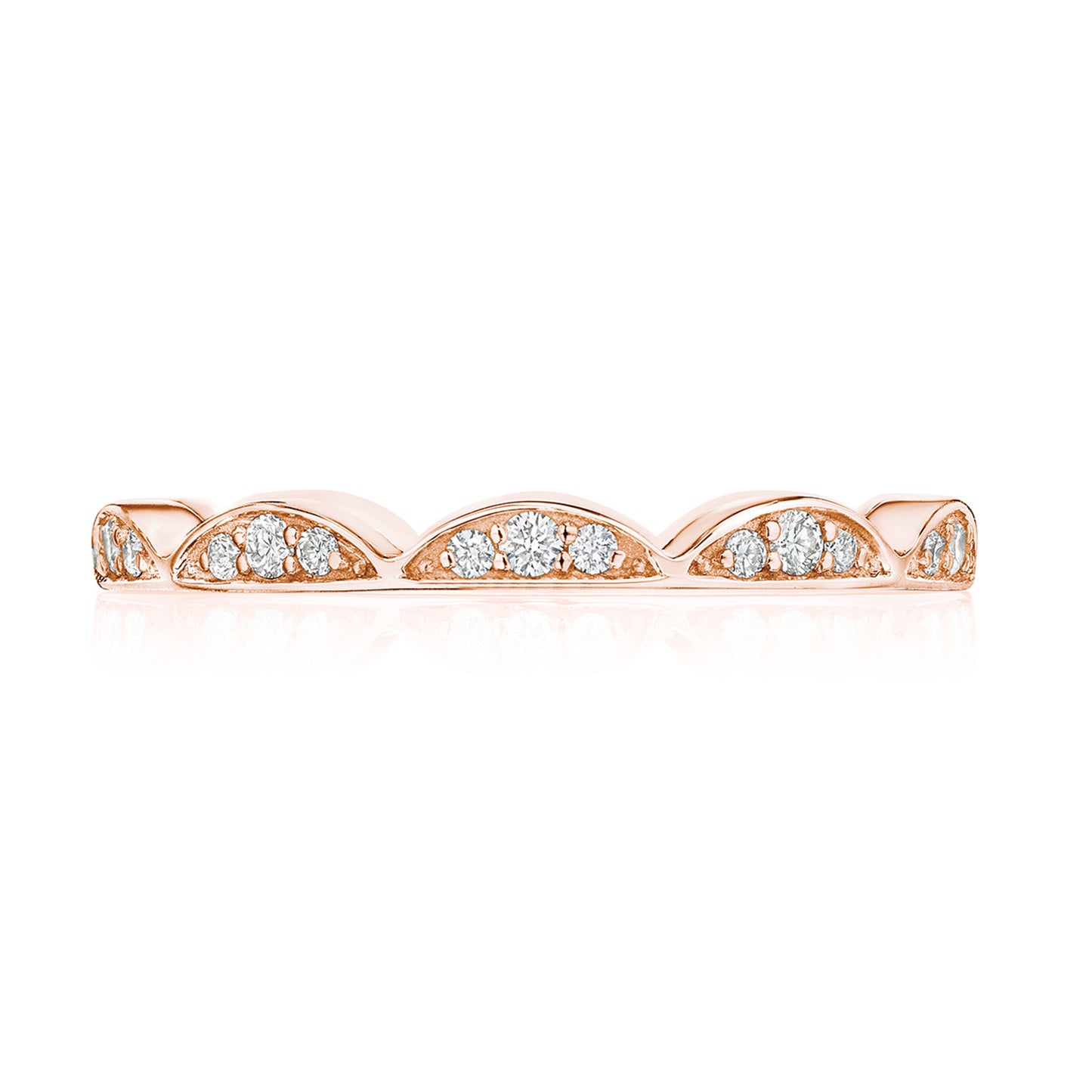 Crescent Crown Ring with Diamond