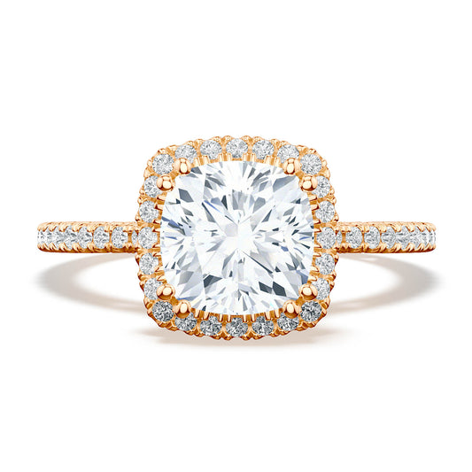 Cushion Bloom Engagement Ring