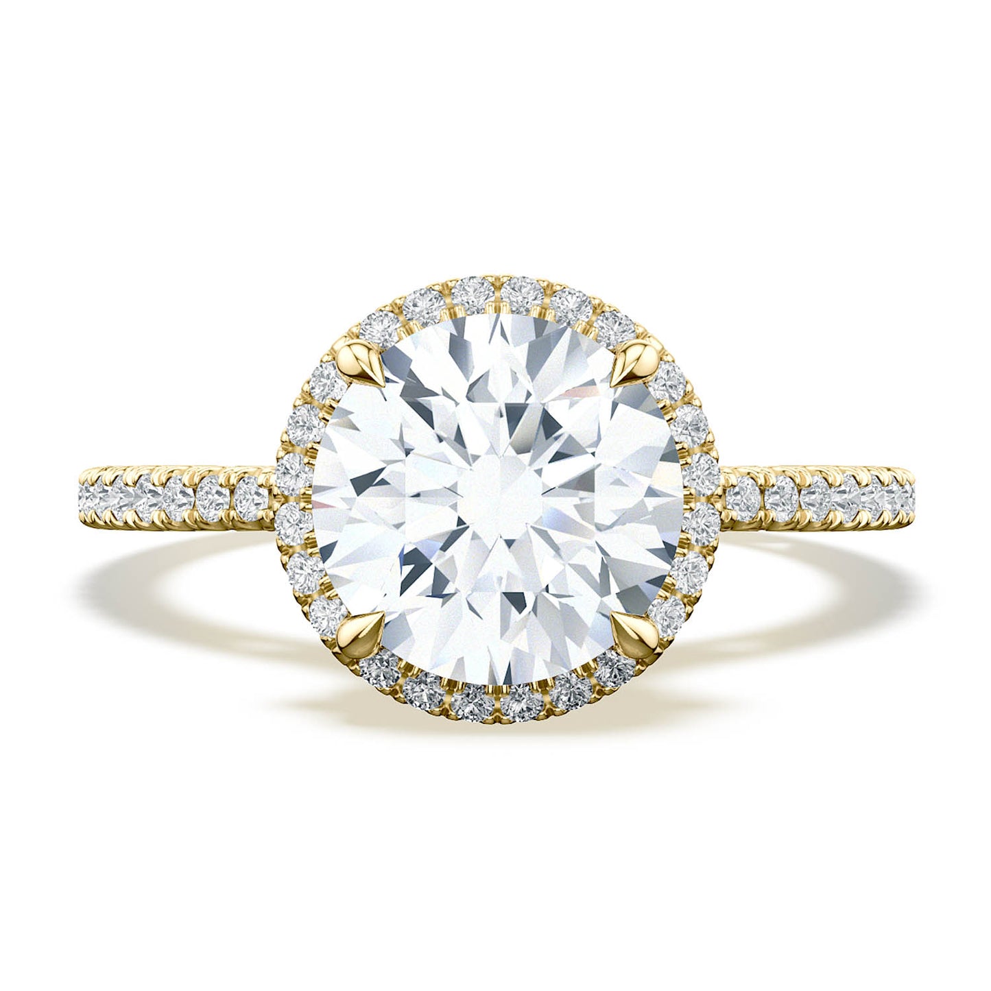 Round Bloom Engagement Ring