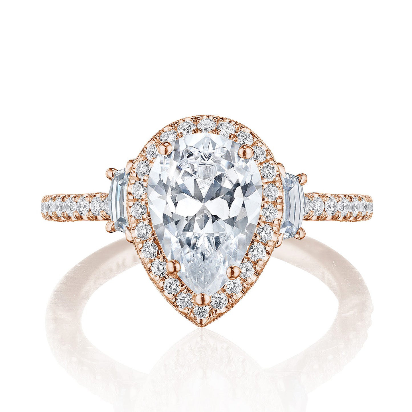 Pear 3-Stone Engagement Ring