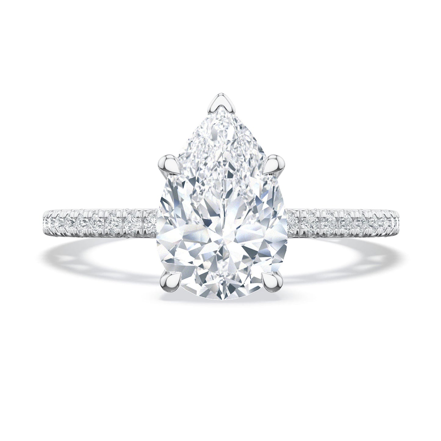 Pear Solitaire Engagement Ring
