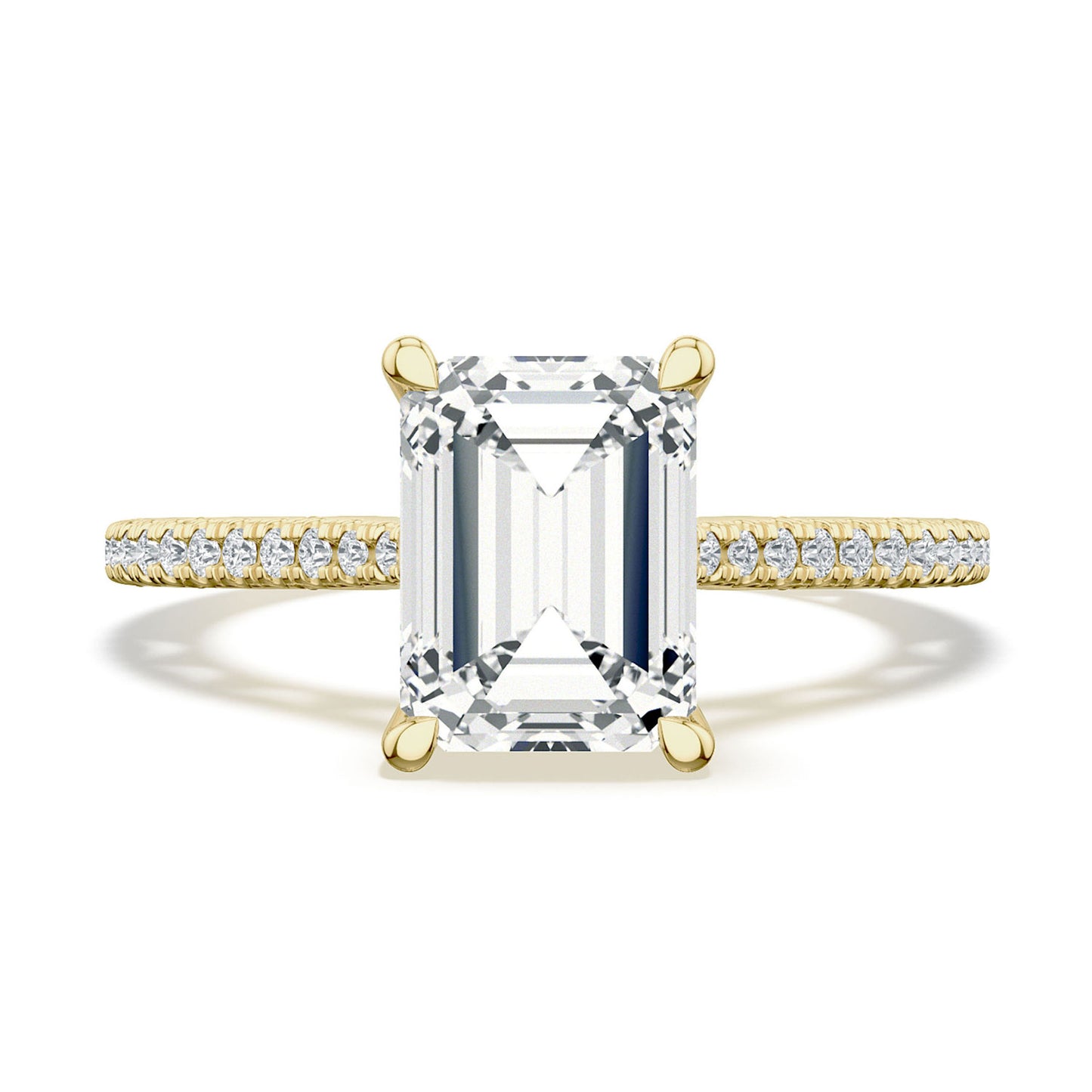 Emerald Solitaire Engagement Ring