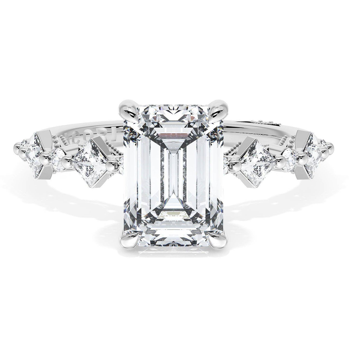 Emerald Solitaire Engagement Ring