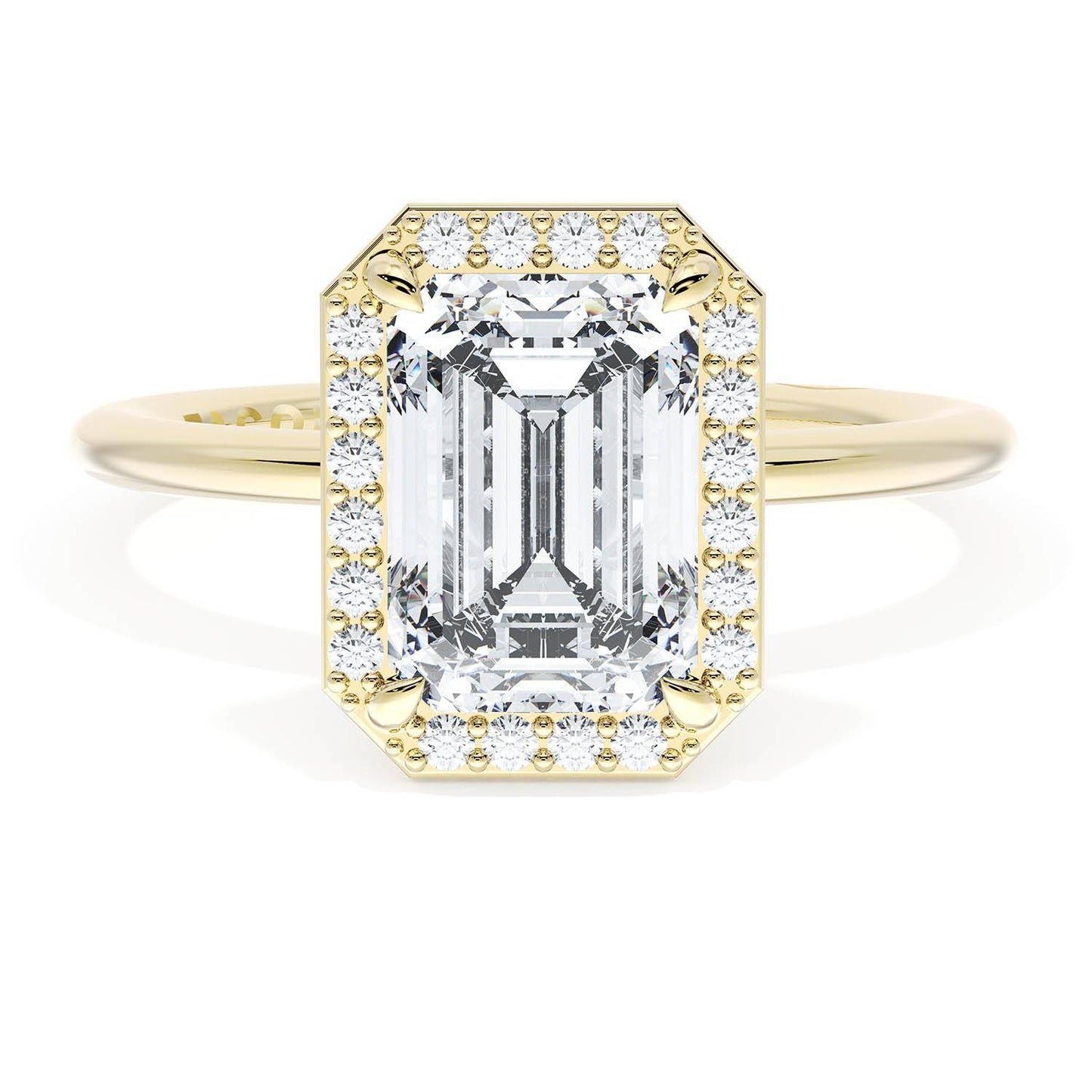 Emerald Bloom Engagement Ring
