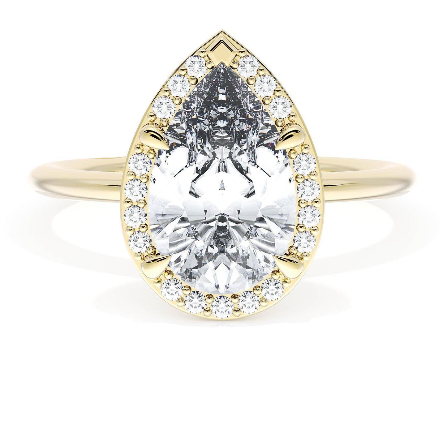 Pear Bloom Engagement Ring
