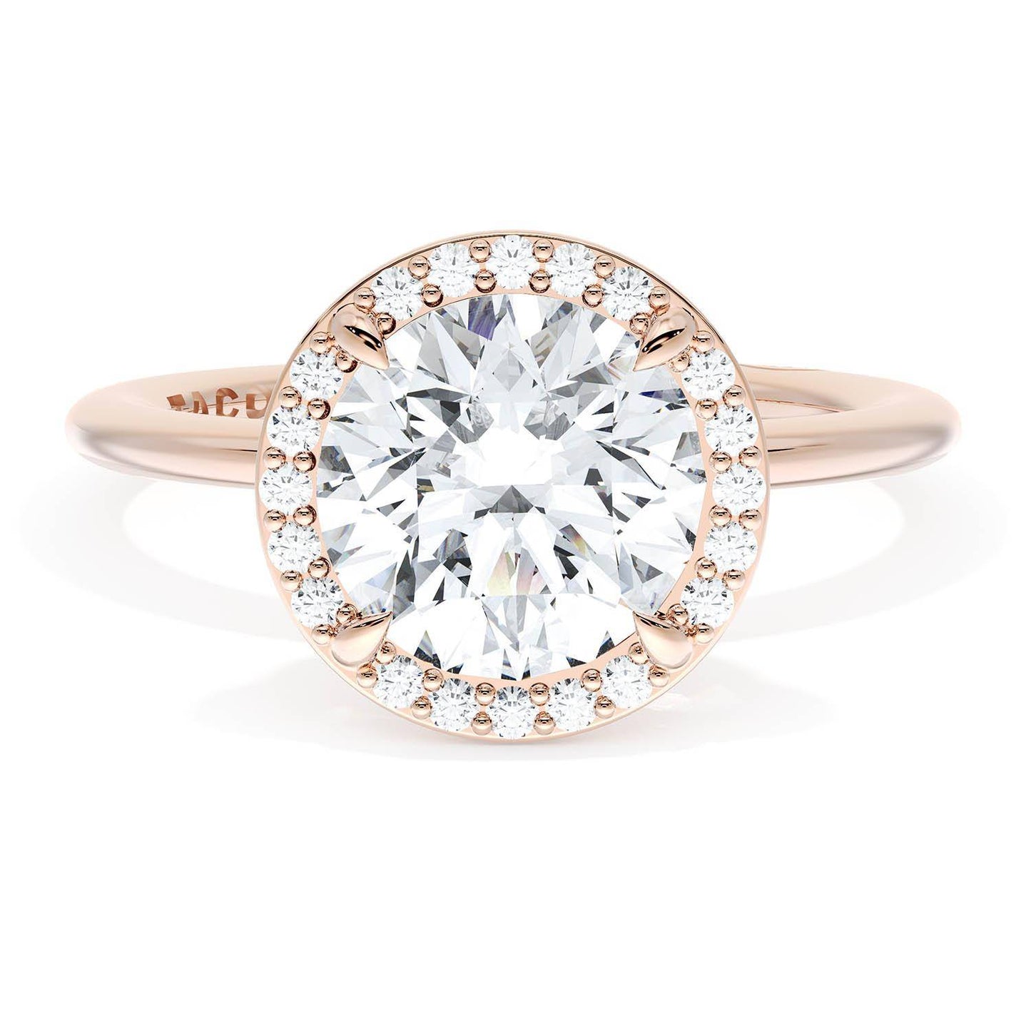 Round Bloom Engagement Ring