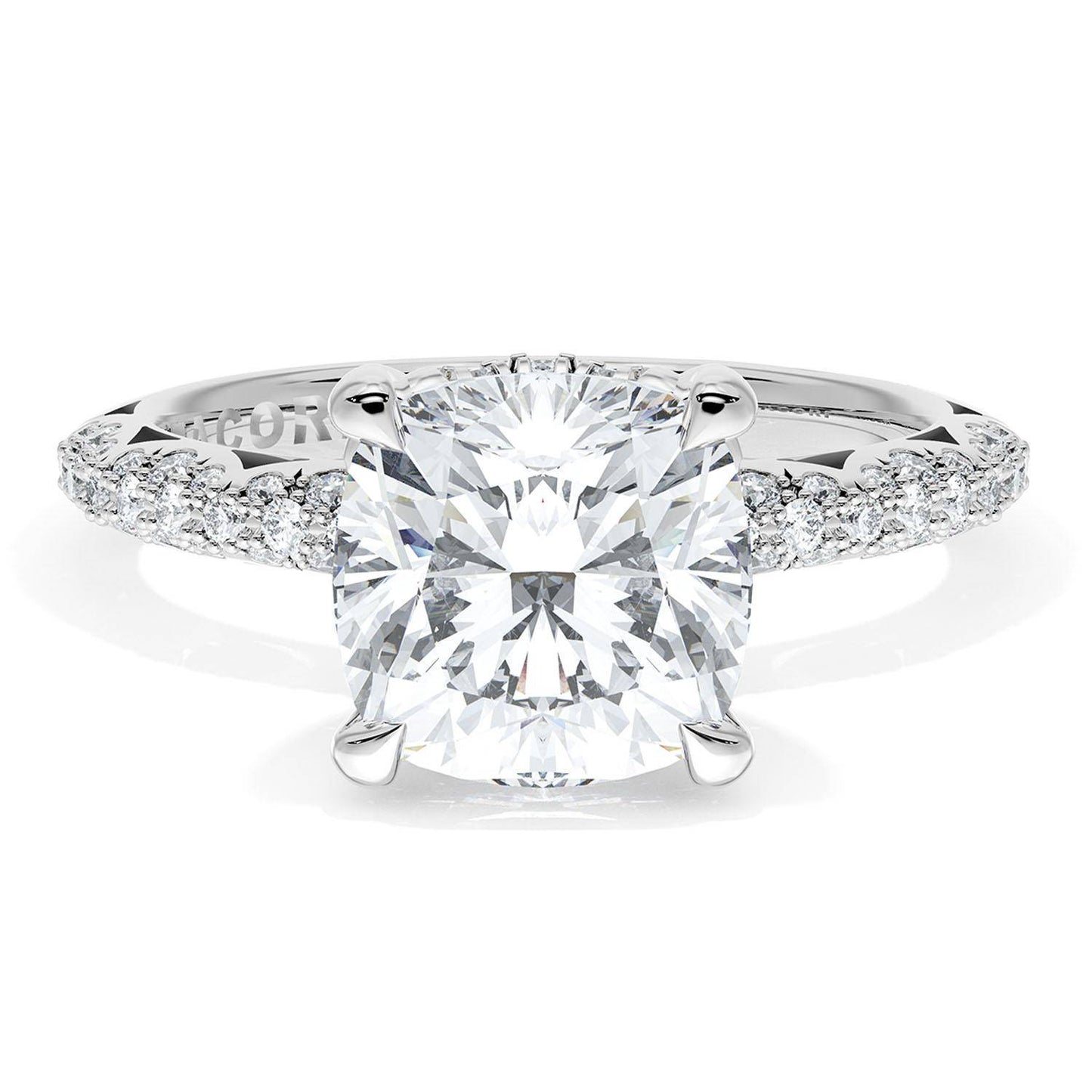 Cushion Bloom Engagement Ring