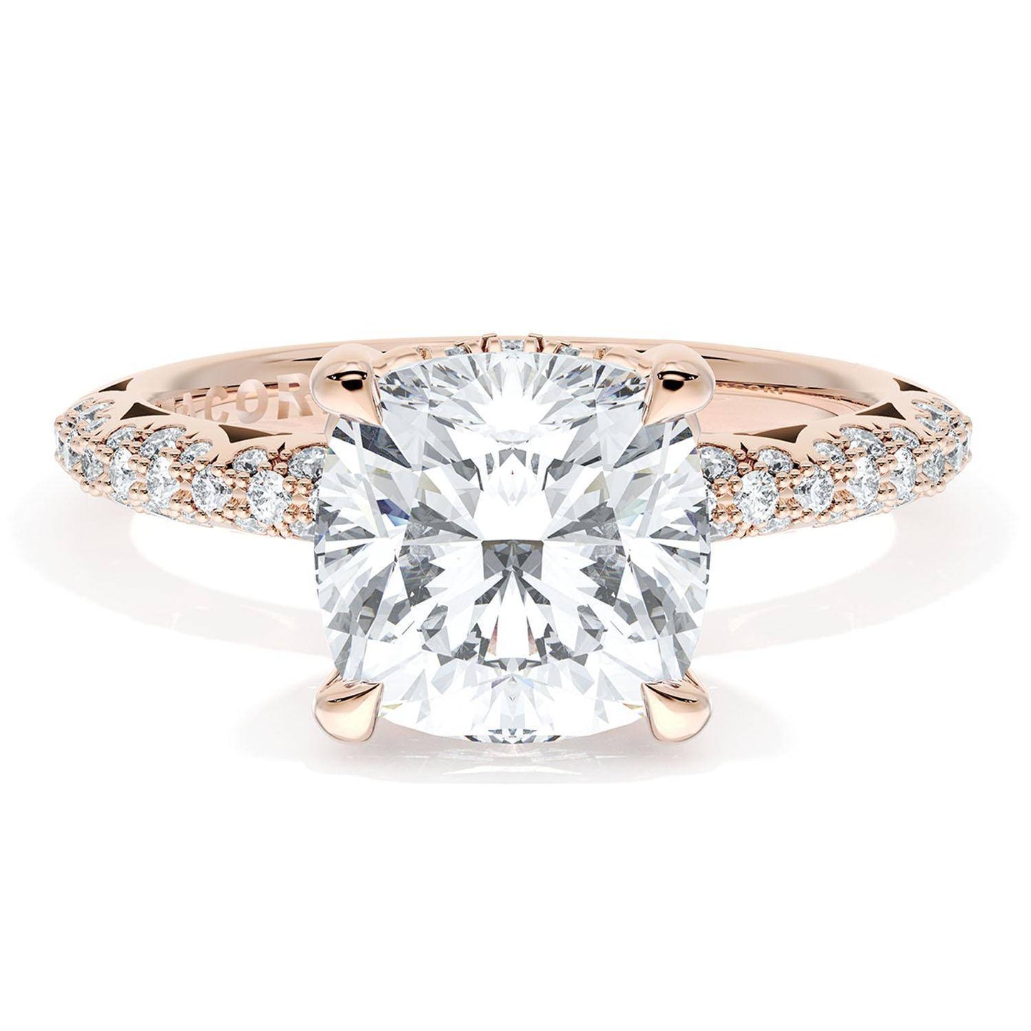 Cushion Bloom Engagement Ring
