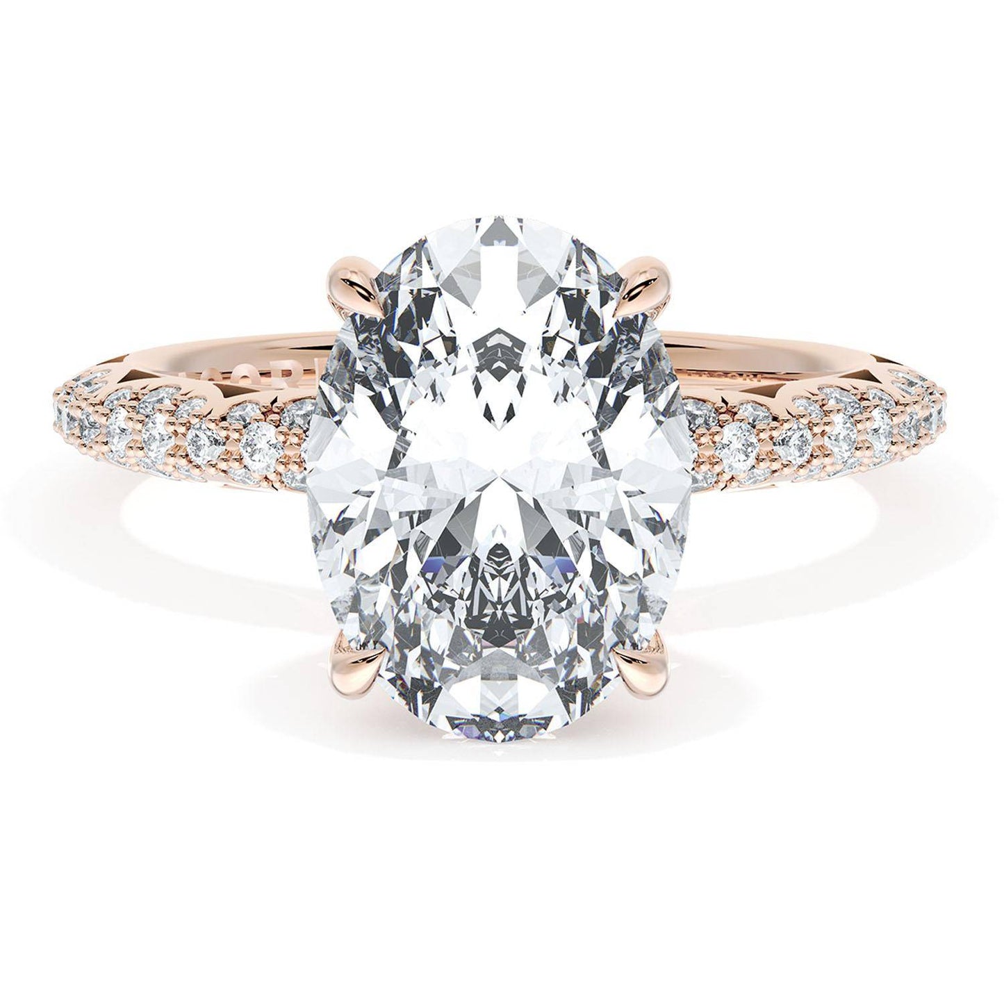 Oval Bloom Engagement Ring