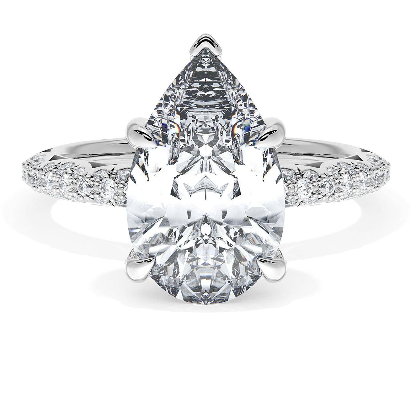 Pear Bloom Engagement Ring
