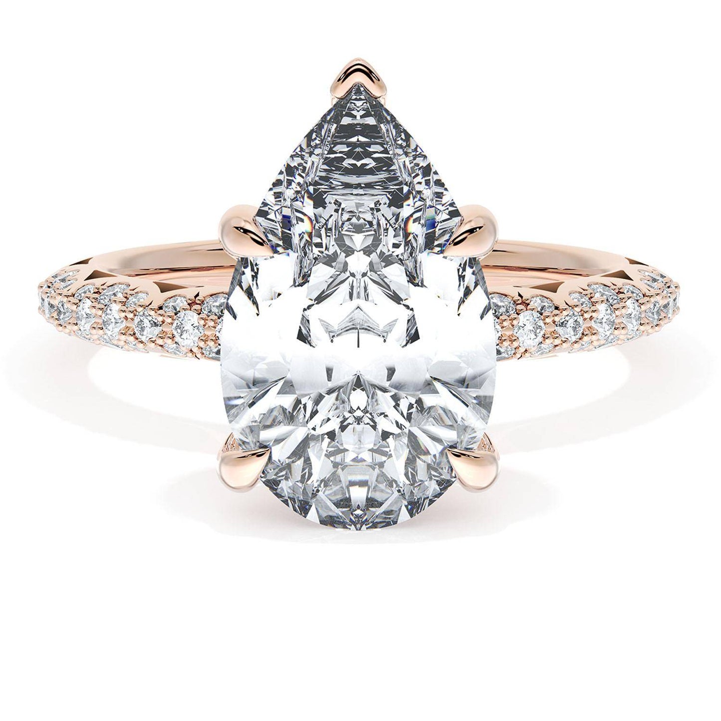 Pear Bloom Engagement Ring