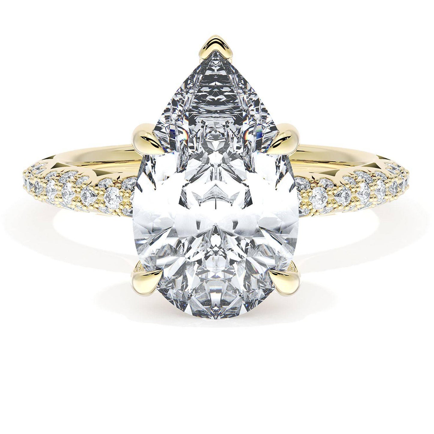 Pear Bloom Engagement Ring
