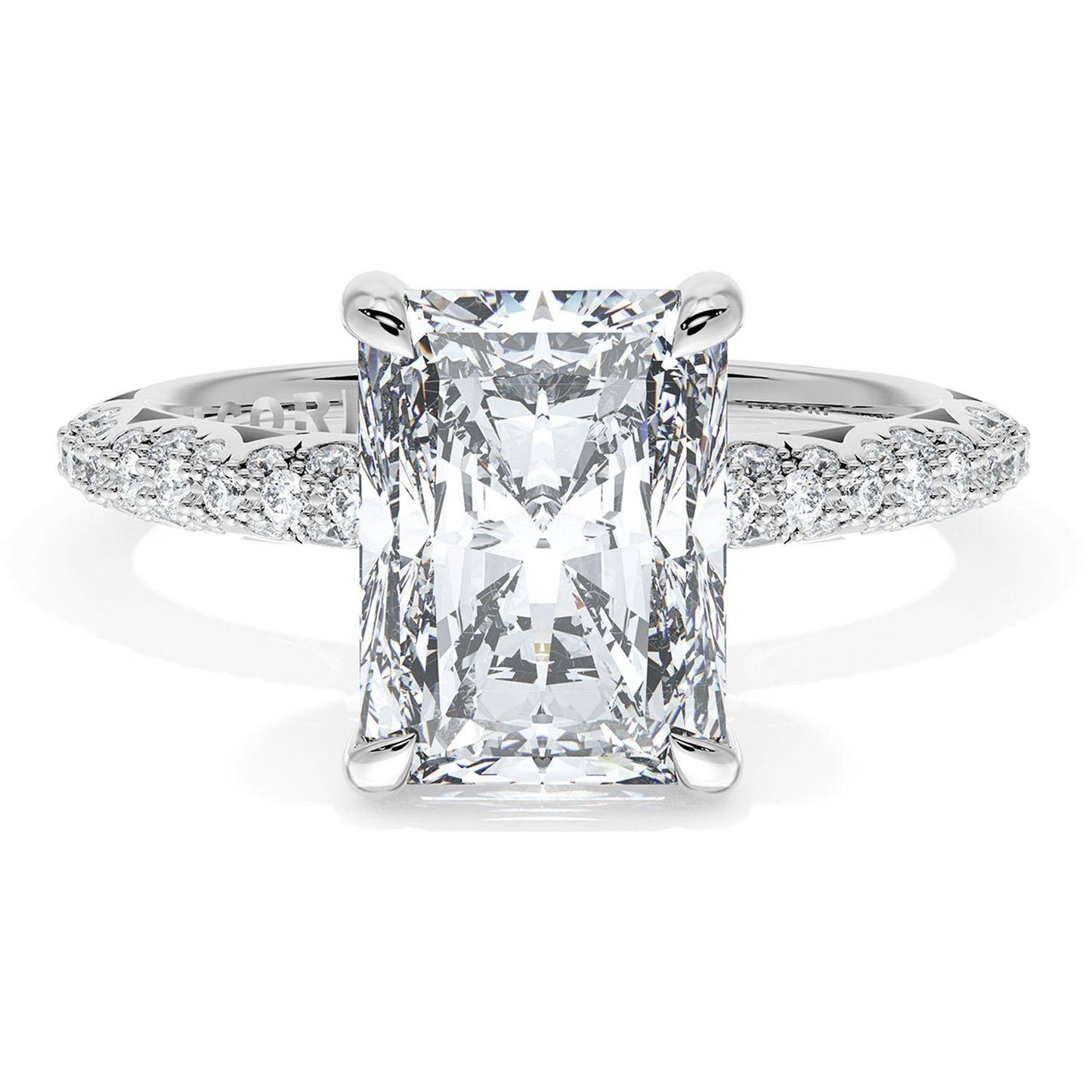 Radiant Bloom Engagement Ring