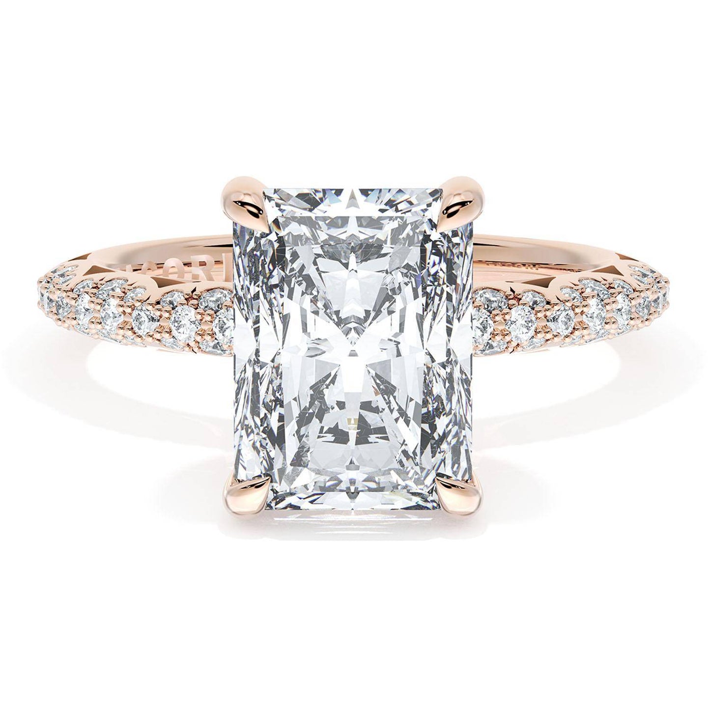 Radiant Bloom Engagement Ring