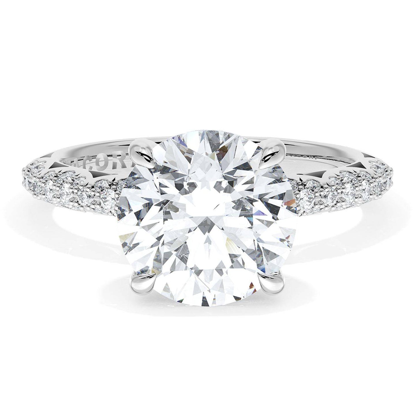 Round Bloom Engagement Ring