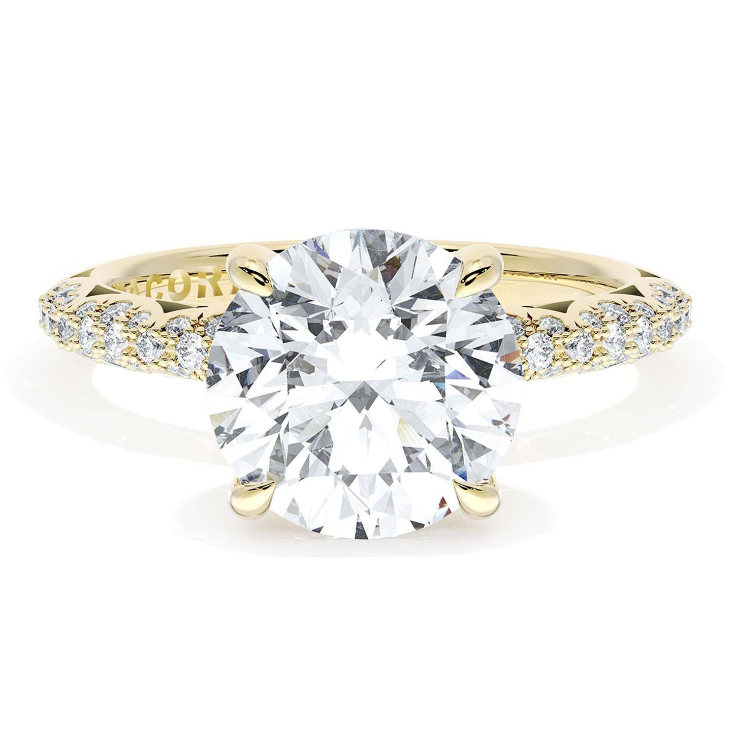 Round Bloom Engagement Ring