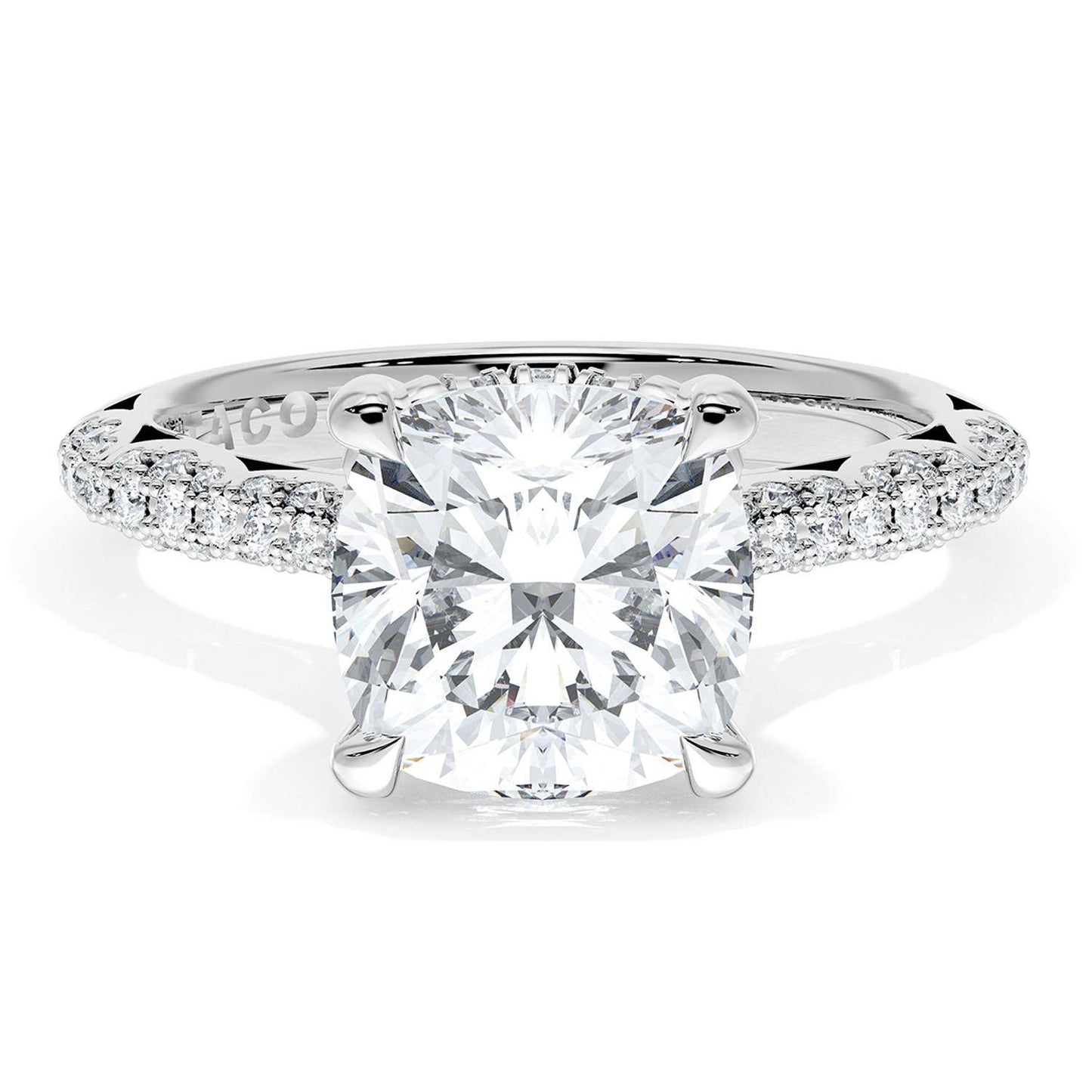 Cushion Bloom Engagement Ring