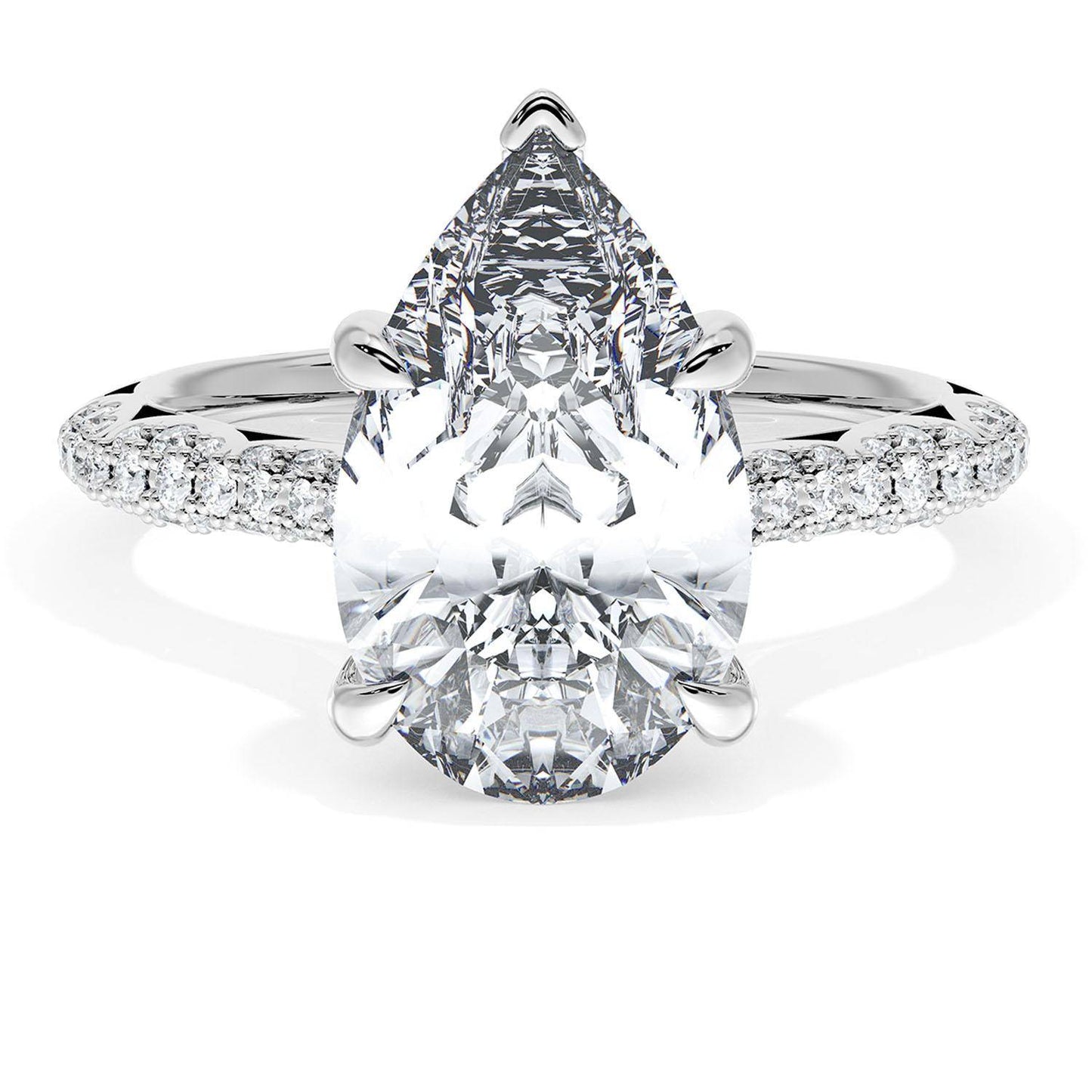 Pear Bloom Engagement Ring