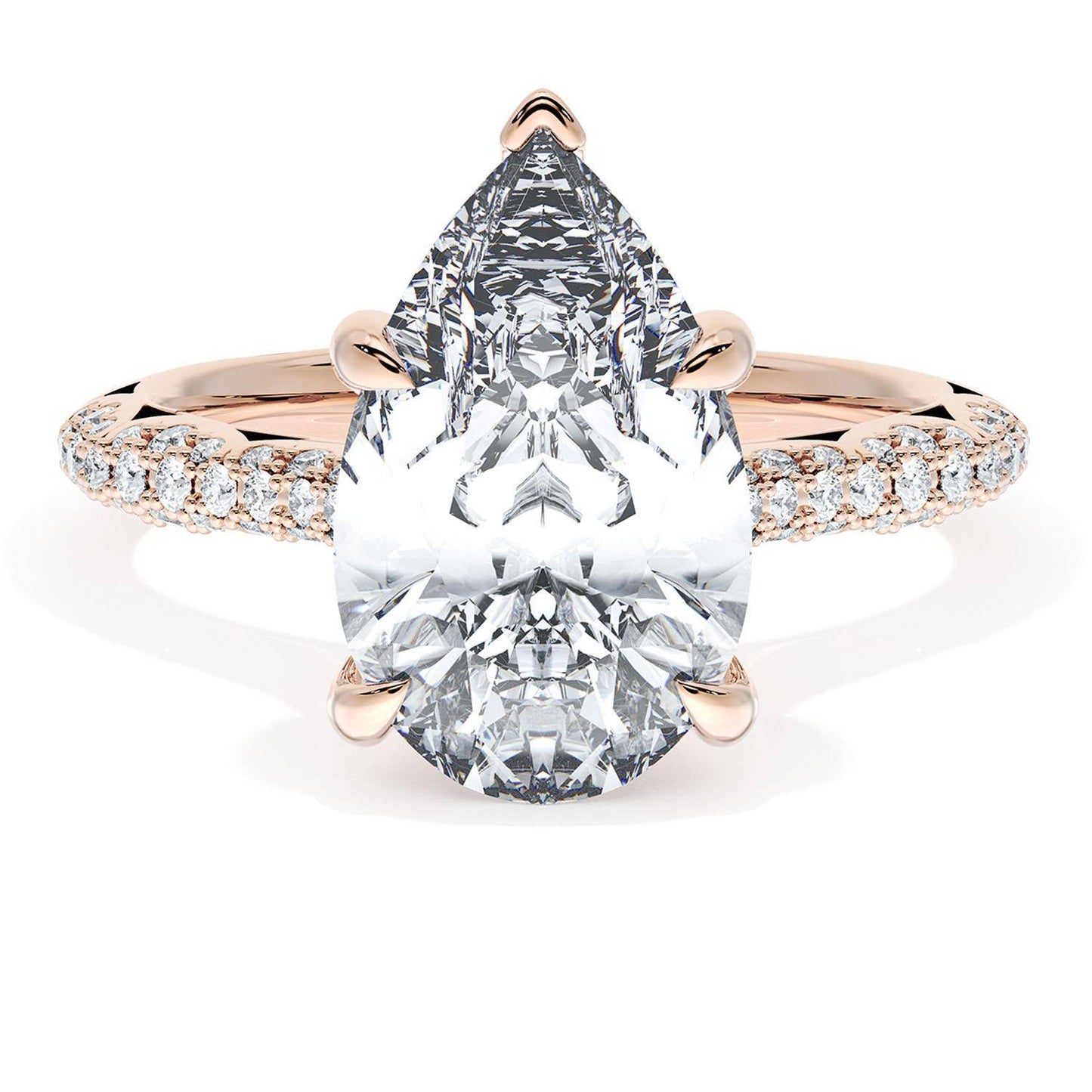 Pear Bloom Engagement Ring