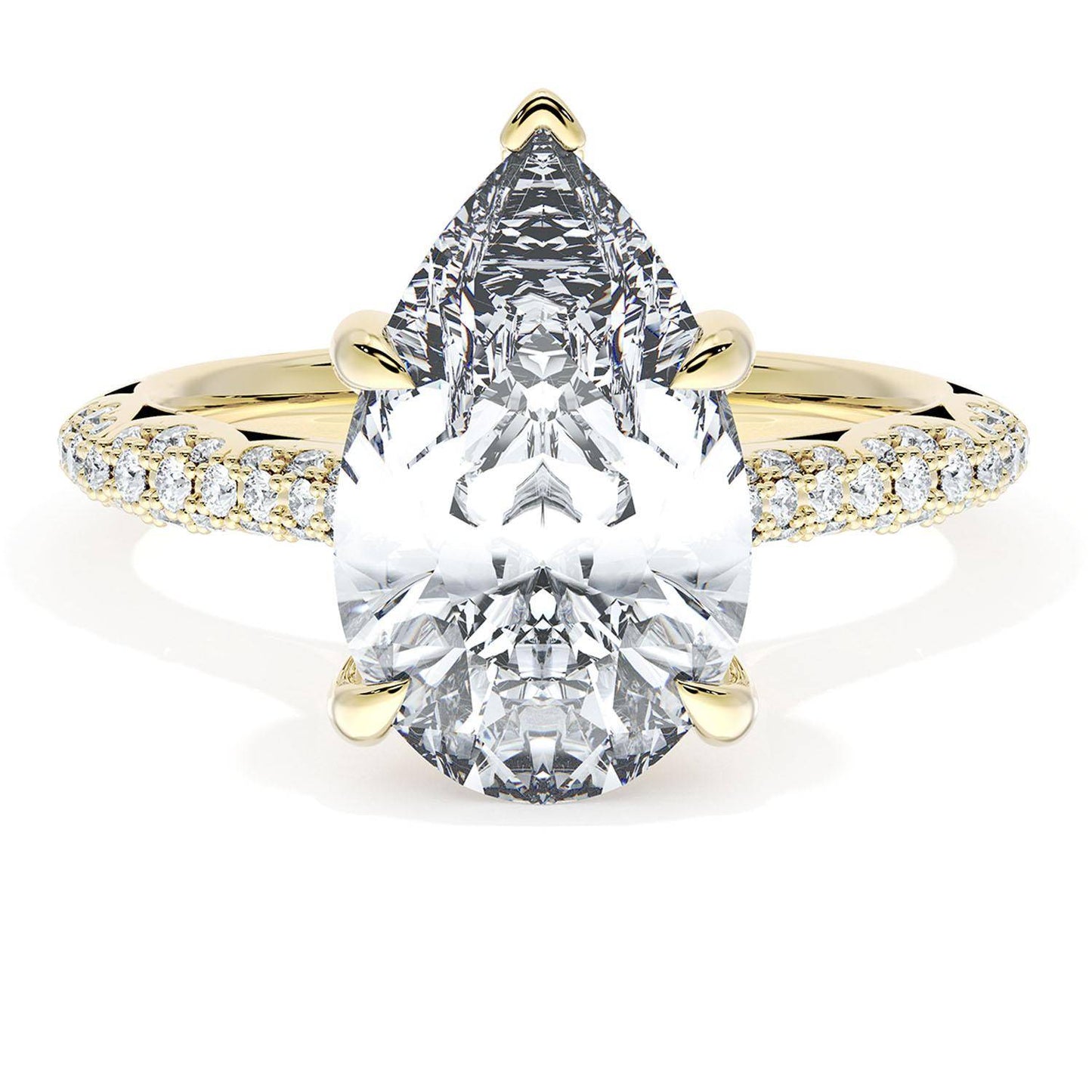 Pear Bloom Engagement Ring