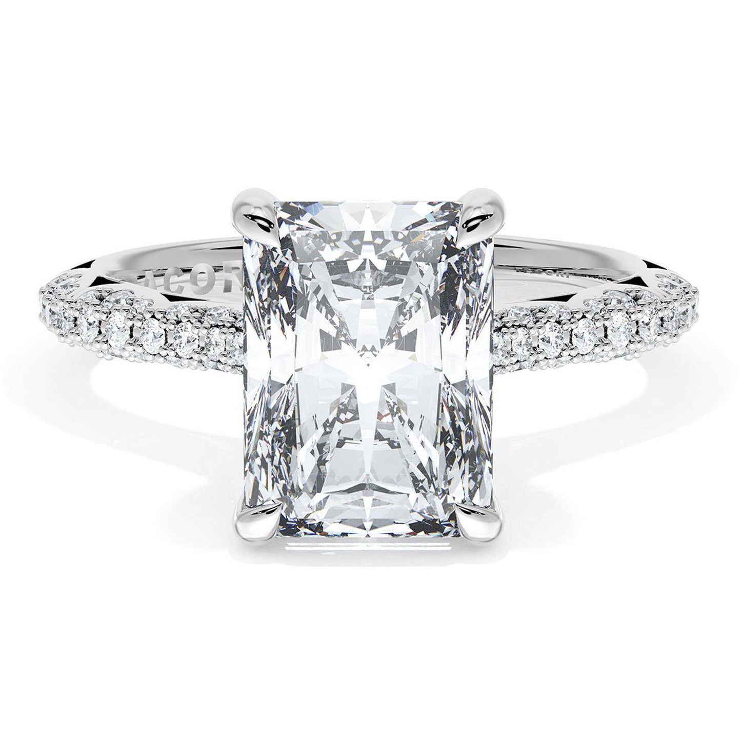 Radiant Bloom Engagement Ring