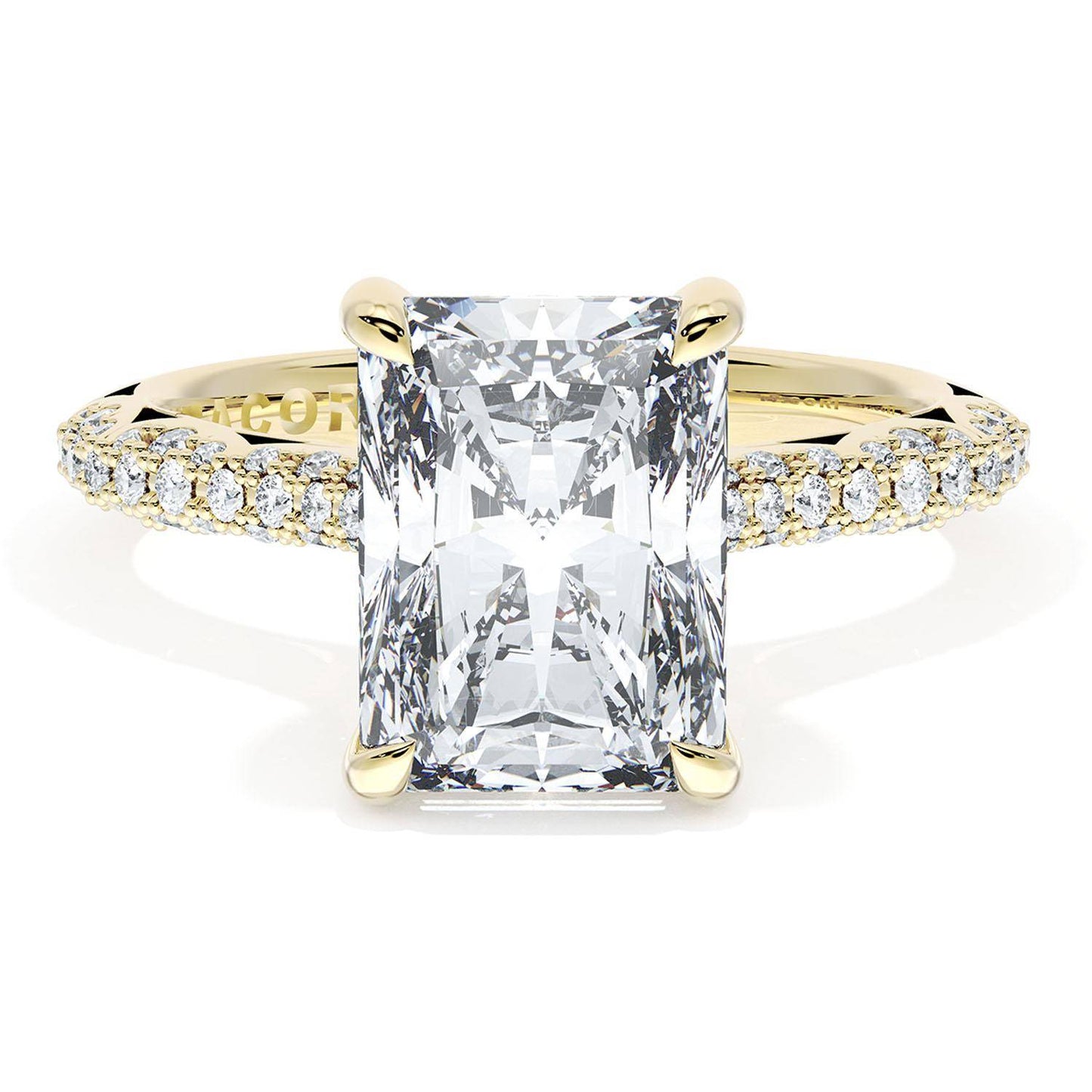 Radiant Bloom Engagement Ring