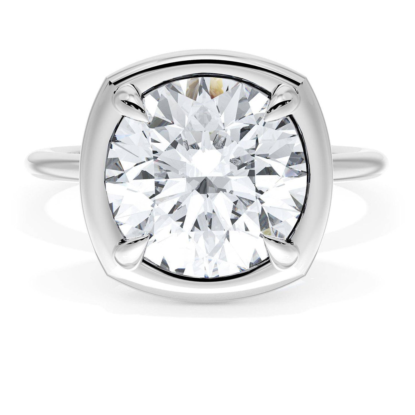 Cushion Solitaire Engagement Ring