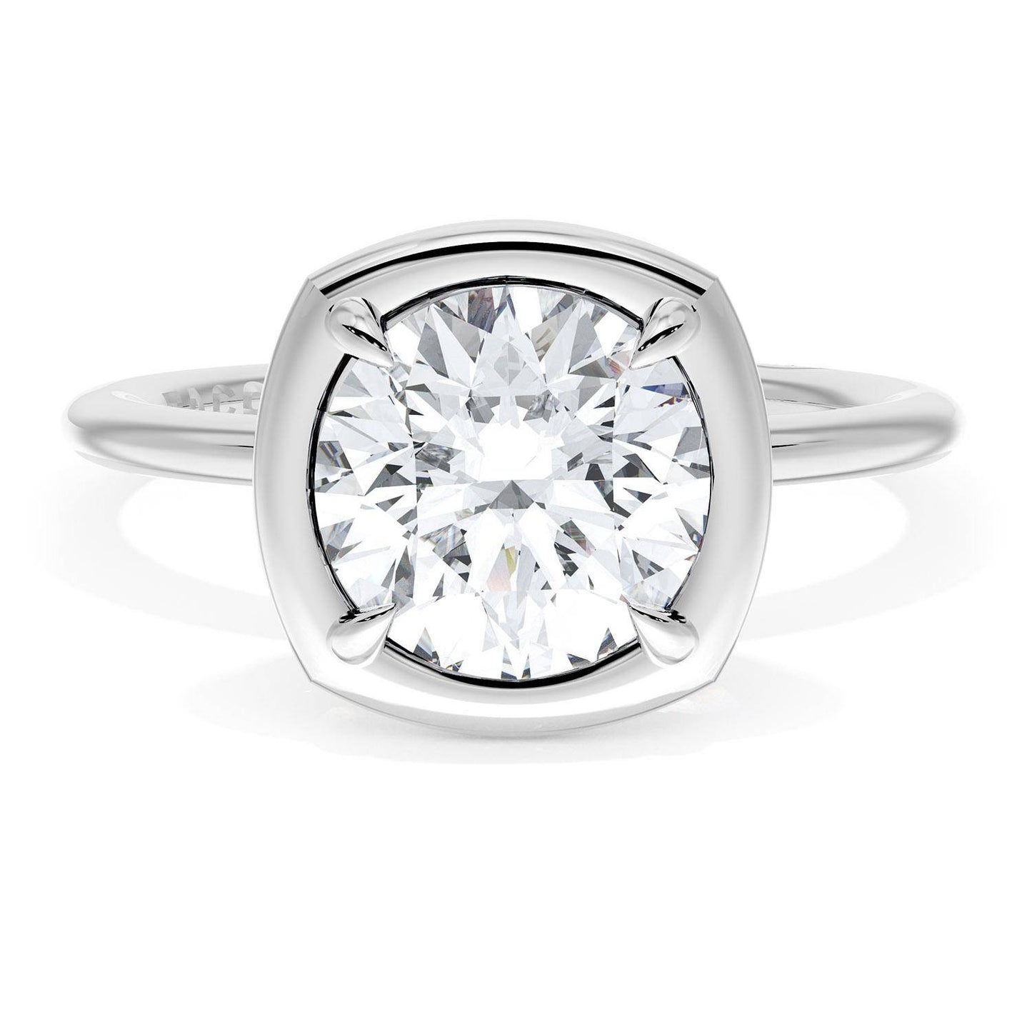 Cushion Solitaire Engagement Ring