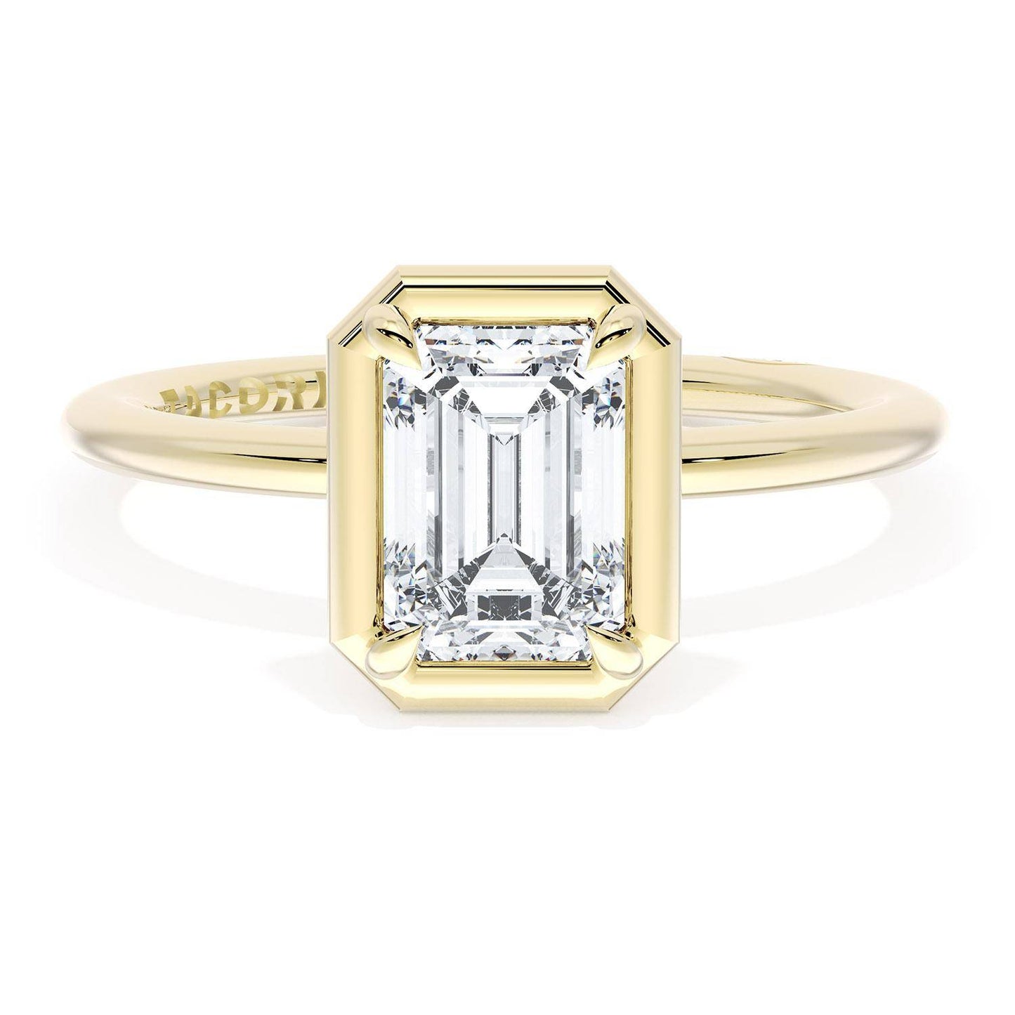 Emerald Solitaire Engagement Ring