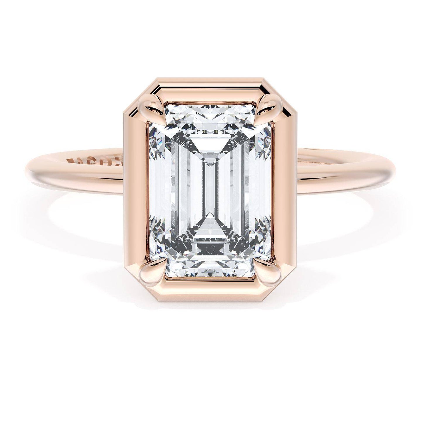 Emerald Solitaire Engagement Ring