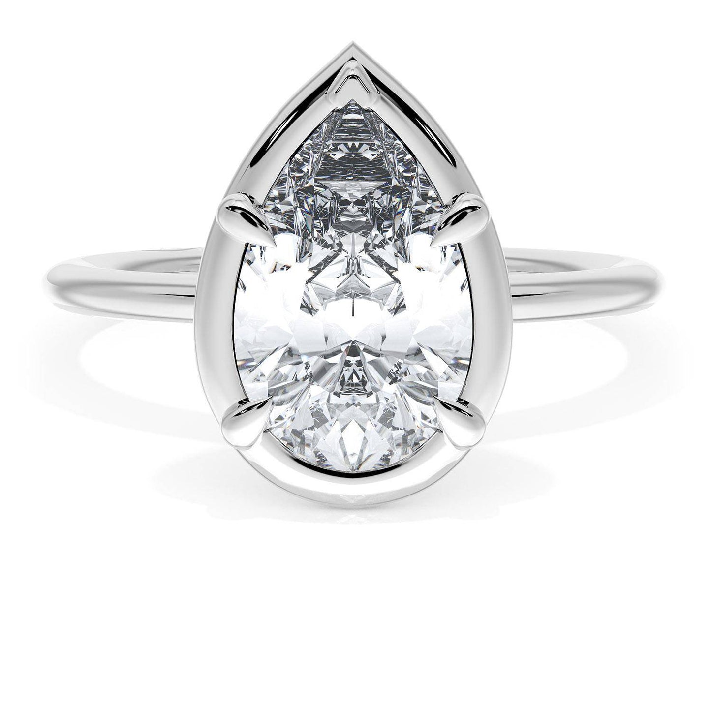 Pear Solitaire Engagement Ring