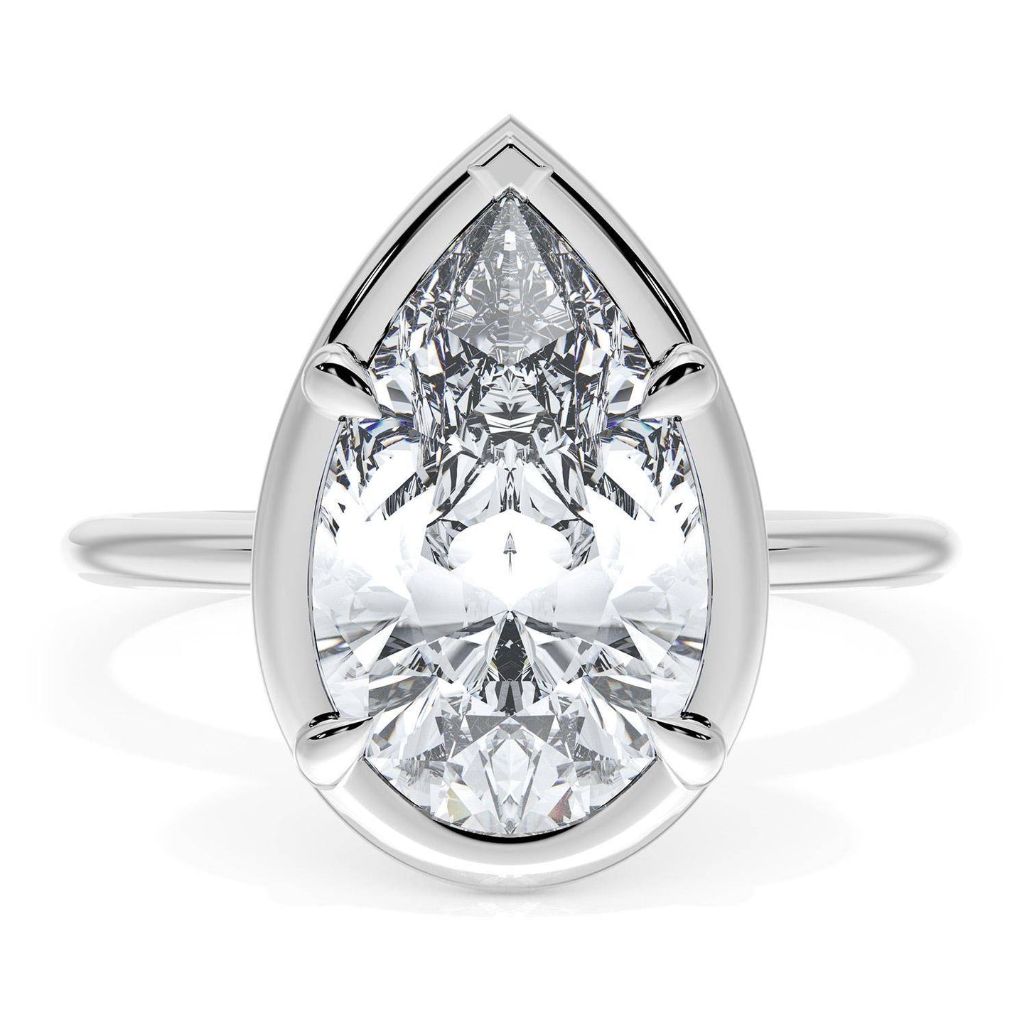 Pear Solitaire Engagement Ring