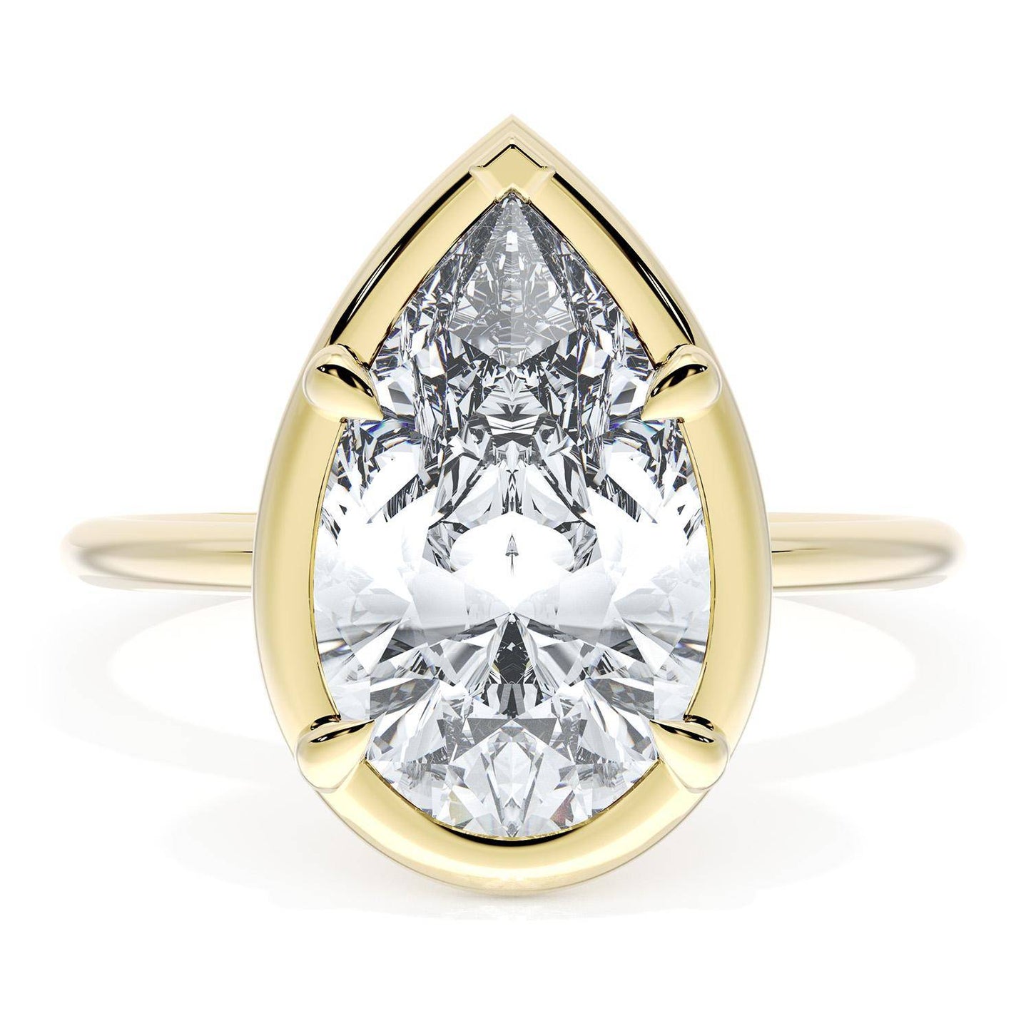 Pear Solitaire Engagement Ring