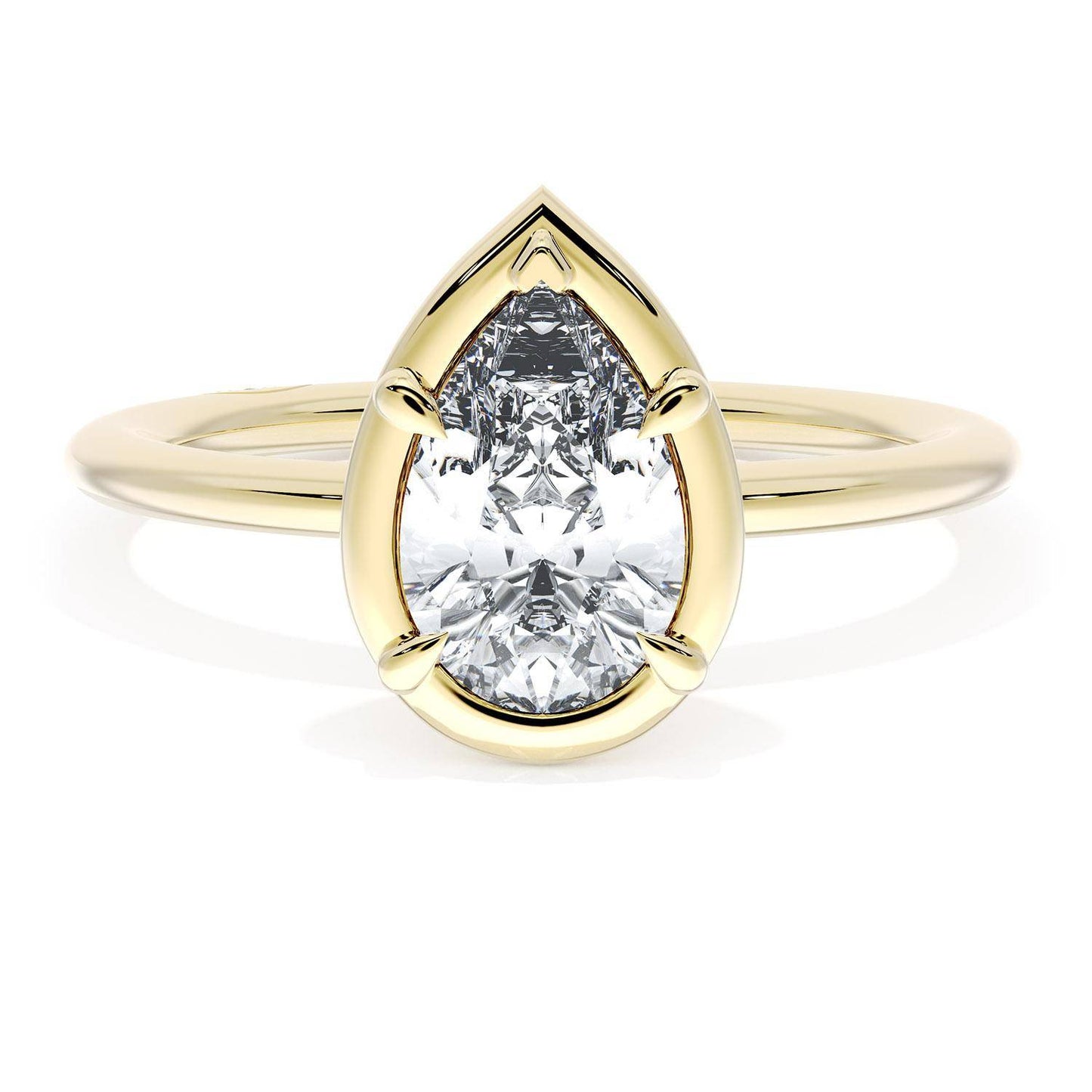 Pear Solitaire Engagement Ring