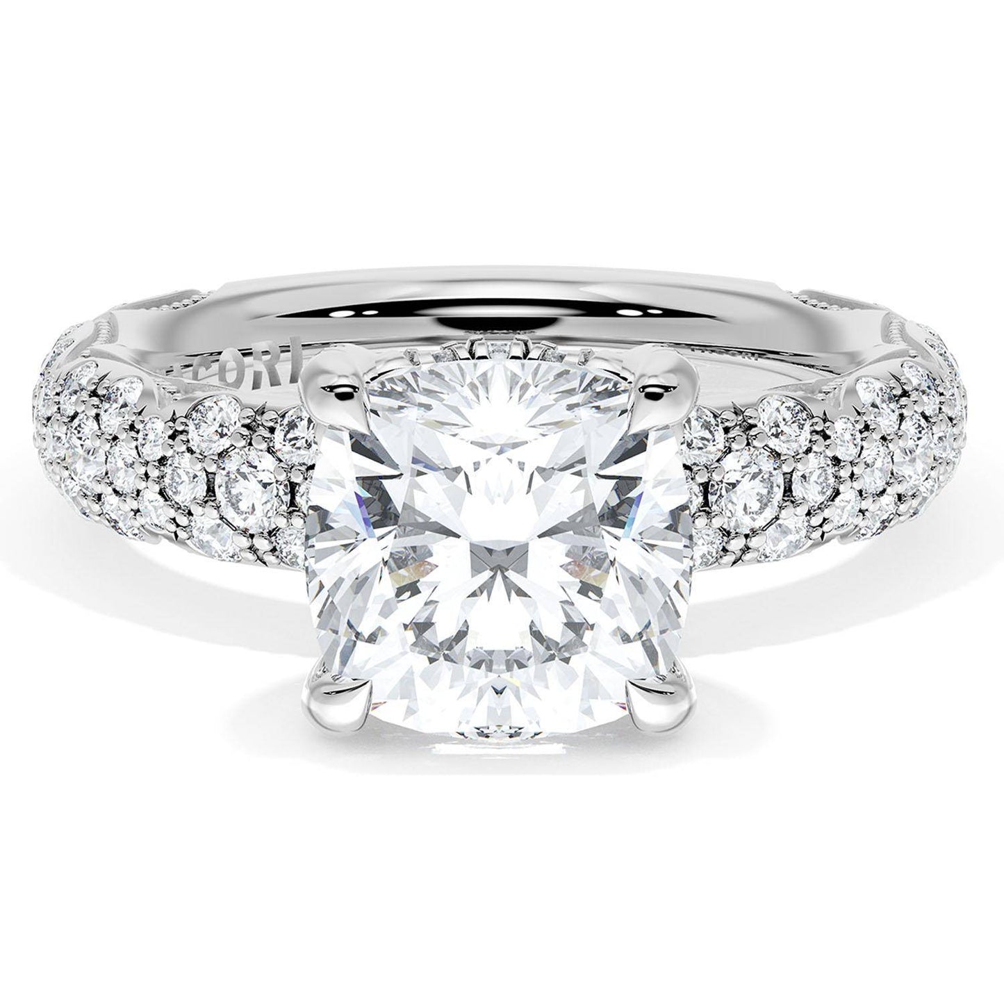 Cushion Bloom Engagement Ring