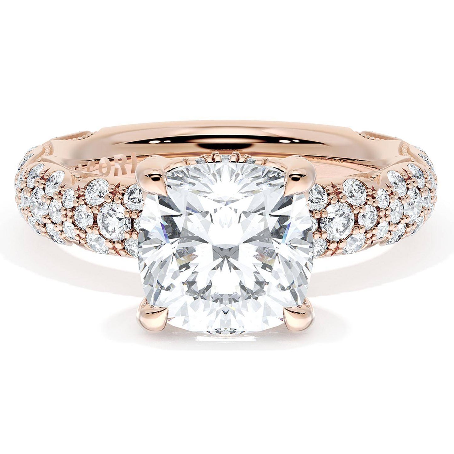 Cushion Bloom Engagement Ring