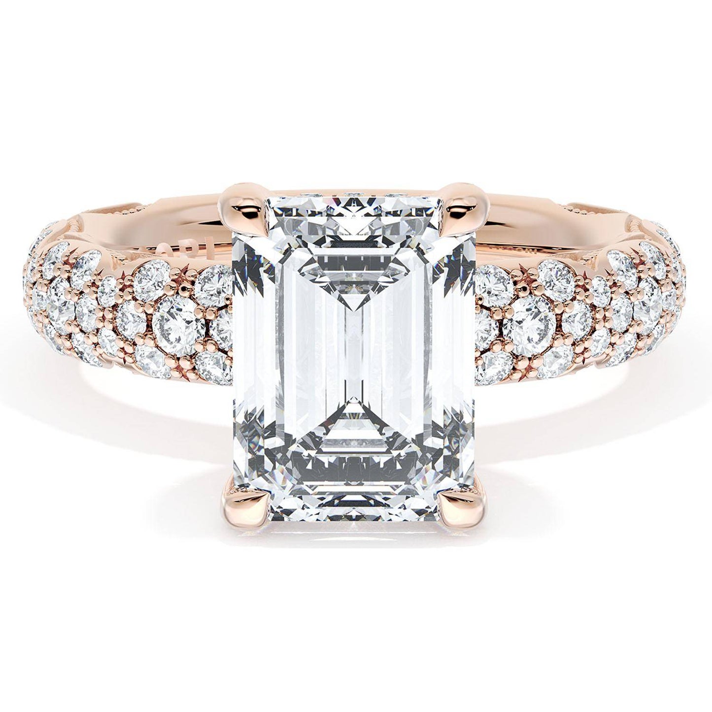 Emerald Bloom Engagement Ring