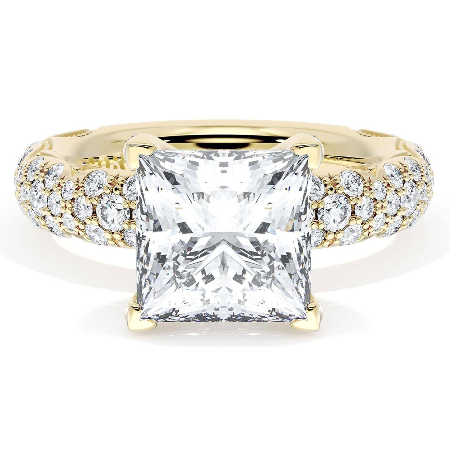 Princess Bloom Engagement Ring