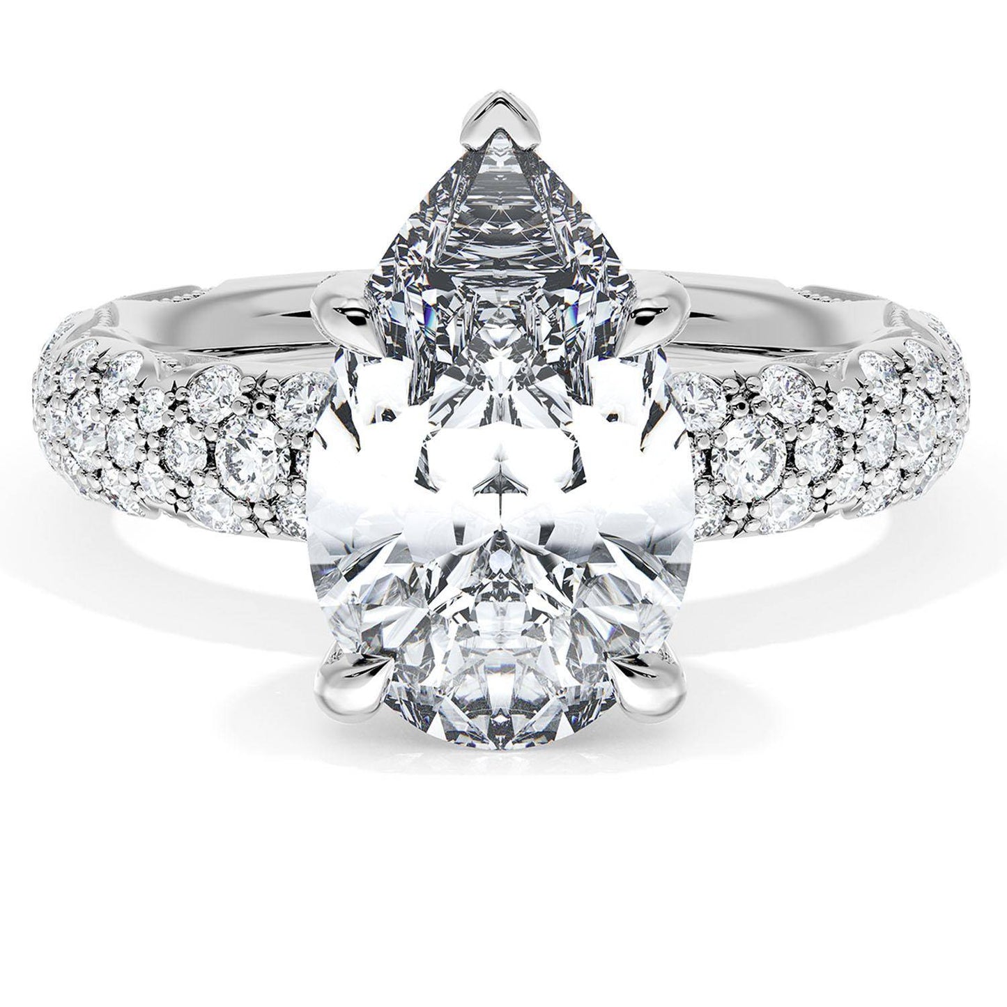 Pear Bloom Engagement Ring