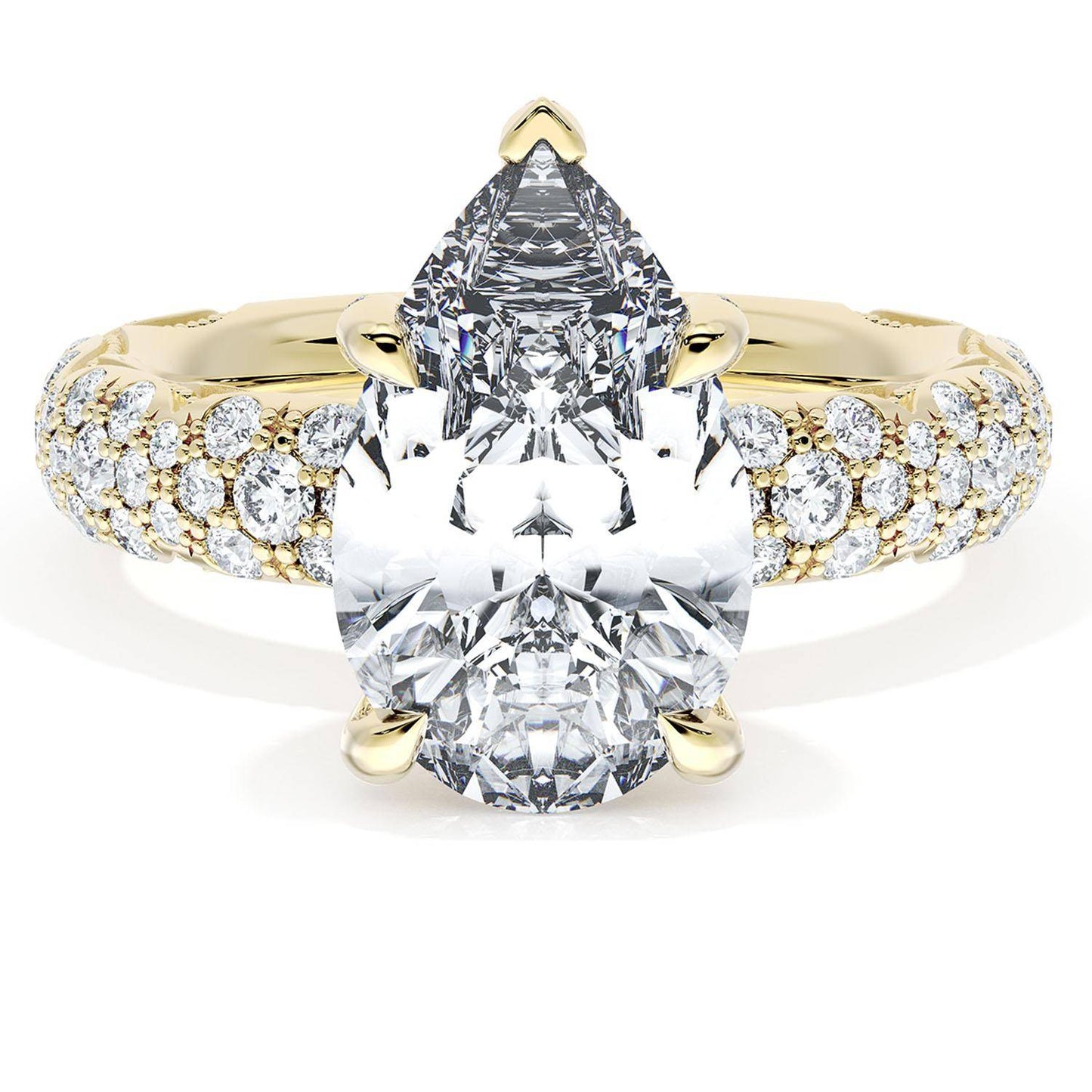 Pear Bloom Engagement Ring