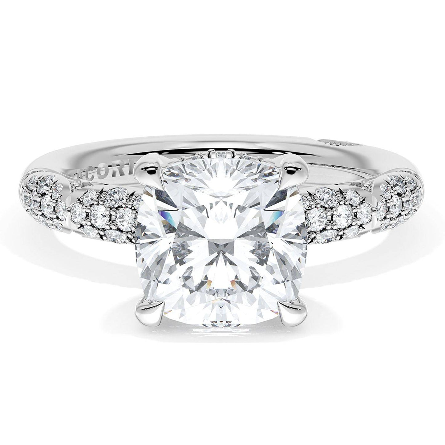 Cushion Bloom Engagement Ring