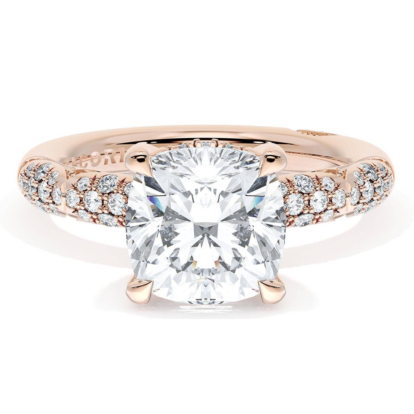 Cushion Bloom Engagement Ring