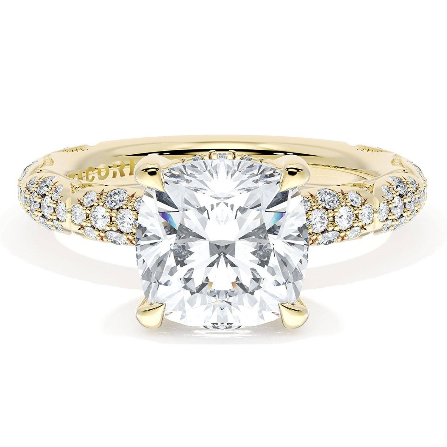 Cushion Bloom Engagement Ring