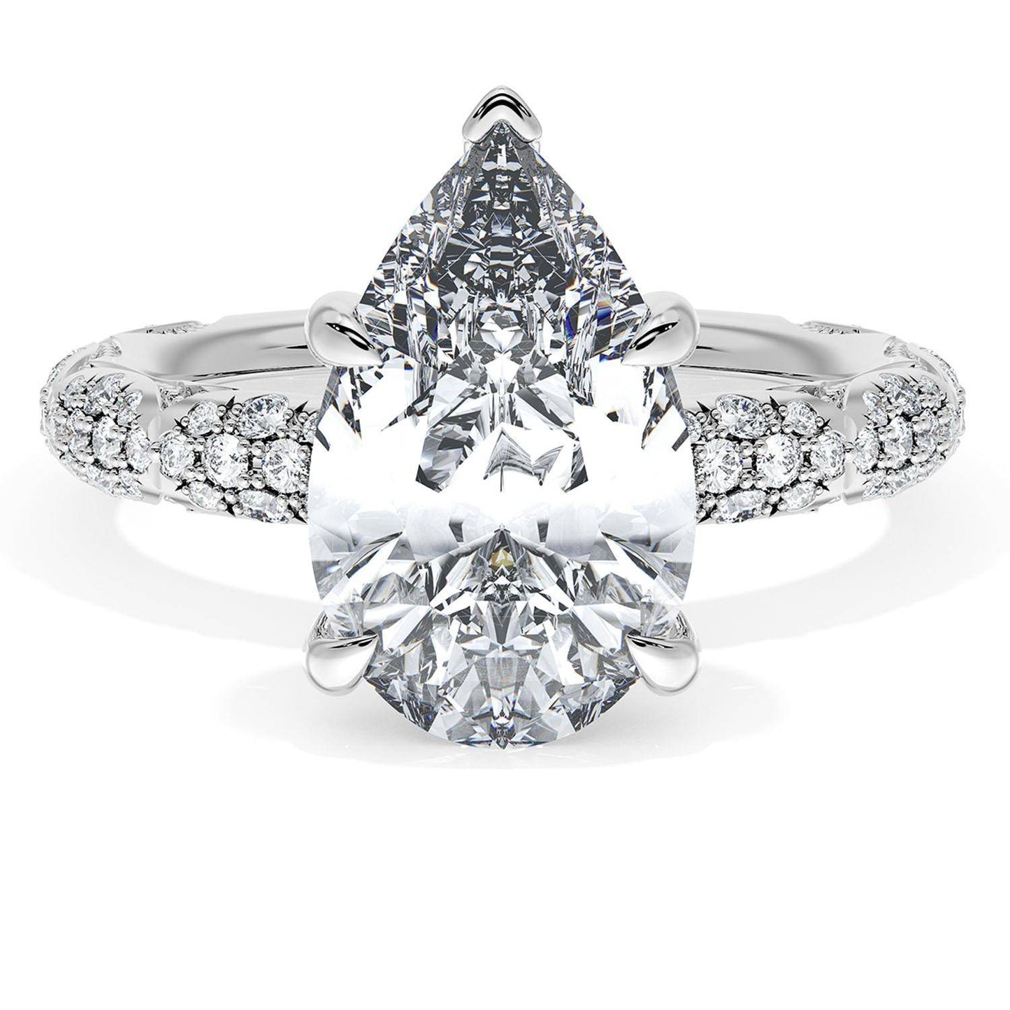 Pear Bloom Engagement Ring